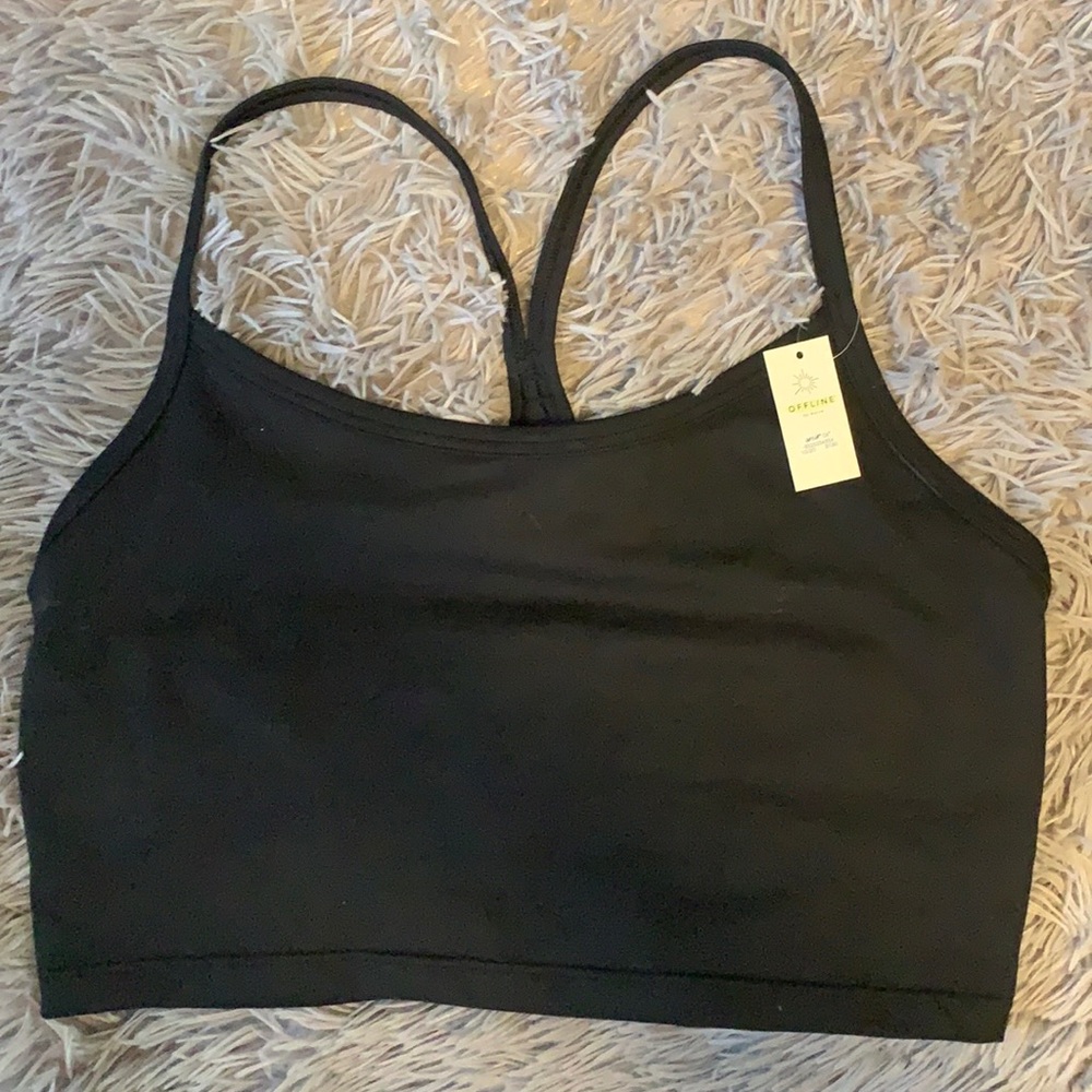 Aerie Offline longline racerback sports bra